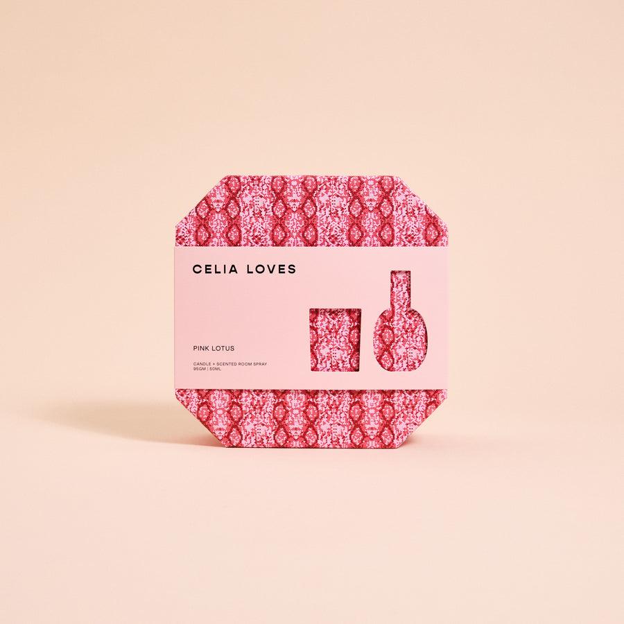 PREORDER Pink Lotus - Candle & Room Spray Duo Set